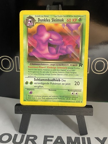 GERMAN Dunkles Sleimok ( Dark Muk ) Team Rocket Pokemon Card 41/82 MP - Picture 2 of 6