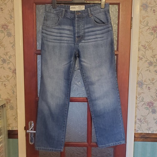 Burton Menswear Jeans Blue Denim Straight Mens W34 L30 Great Condition - 第 3/20 張圖片