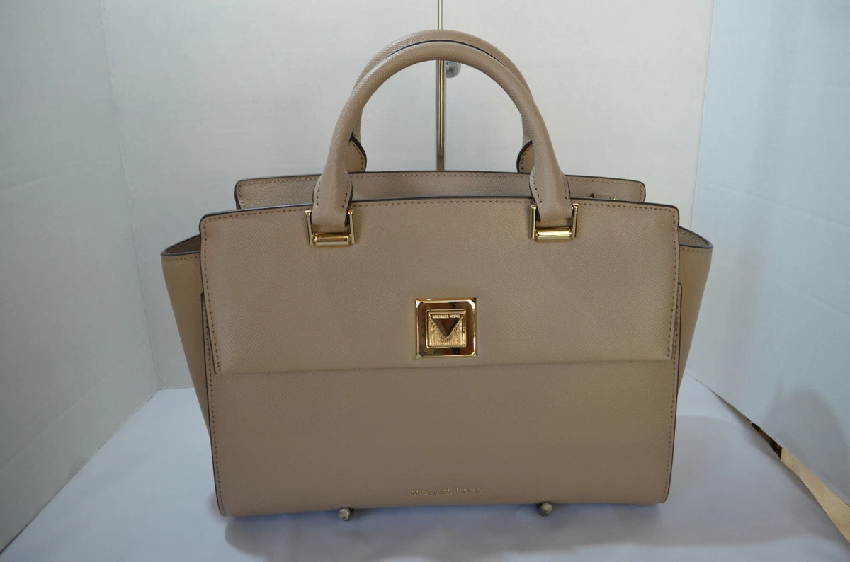 Michael Michael Kors Sylvia Medium Crossgrain Leather Satchel