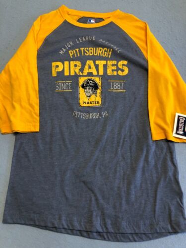 Pittsburgh Pirates Baseball T Shirt Mens Medium New MLB Raglan Sports Tee