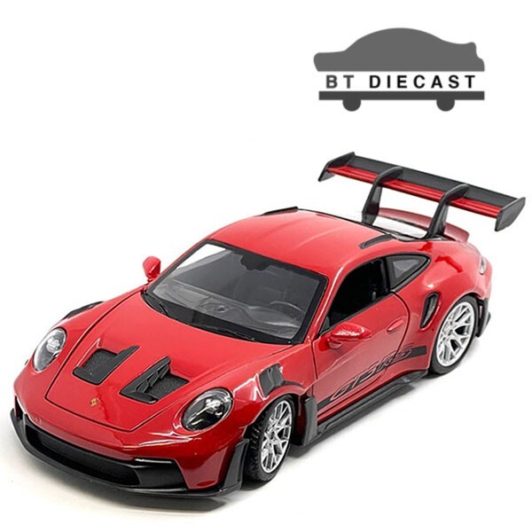 WELLY PORSCHE 911 GT3 RS 992 1/24 DIECAST MODEL CAR RED 24122