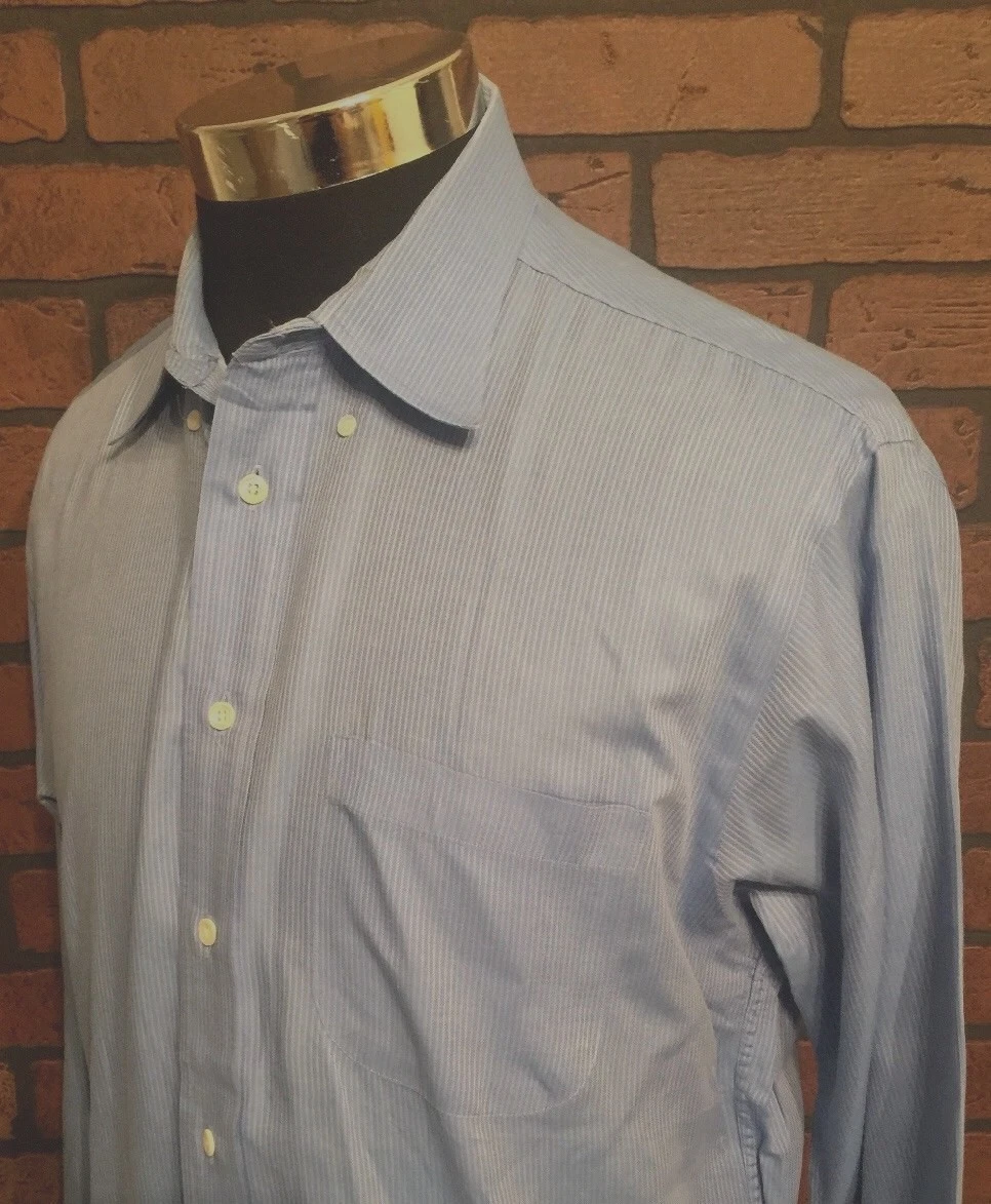 Burberrys of London blu a righe manica lunga taglia 16 35