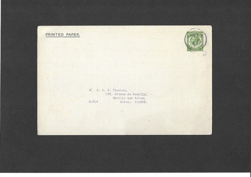 GB Stationery STO KGV 1/2d green 'Geldenhuis' Postcard unregulated size H&B CS63