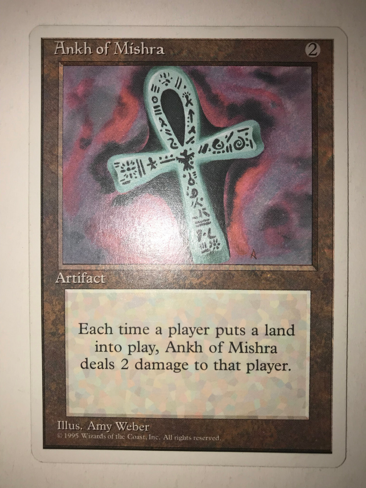 Magic: the Gathering / MtG Ankh of Mishra x1 Fourth Edition LP/NM
