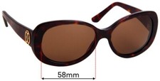 SFx Replacement Sunglass Lenses Fits Cartier 5087458 - 58mm Wide
