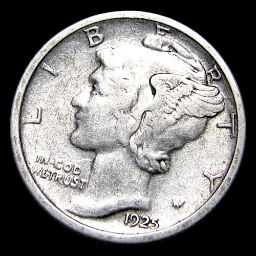 1925-D Mercury Dime — photo from the most recent tracked eBay sale