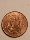 1966 Elizabeth II Half Penny — photo from another recent sale