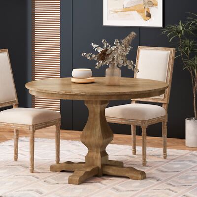 Remuda Rustic Wood Circular Dining Table