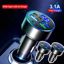 2Pcs USB PD Type-C Car Charger Fast Charging Adapter For iPhone 15 14 13 Pro Max