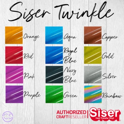 (49,21 €/m²) Flexfolie Siser Twinkle A4 (21x30cm)