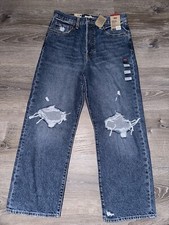 Levi's Women  s Ribcage Straight Ankle Jeans Button Fly Size 30x27 NWT Brand NEW