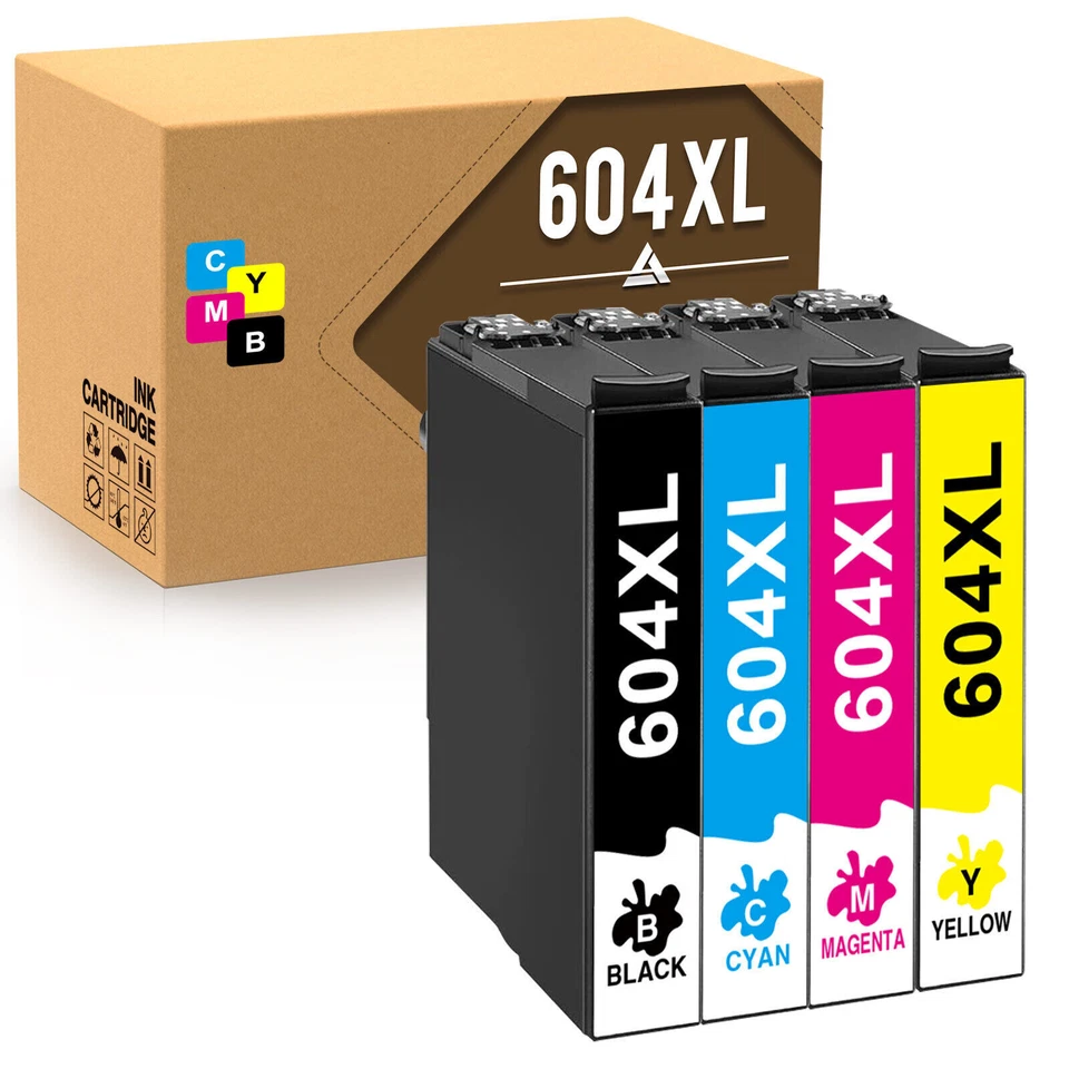 604 XL Ink Cartridges For Epson XP2200 2205 3200 3205 4200 4205 WF2930 2935 2950