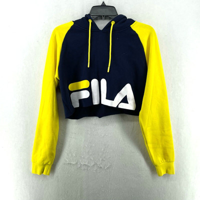 yellow fila crop top