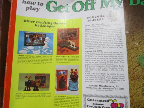 Juego Get Off My Back de Schaper los creadores de COOTIE Vintage 1975 Catálogo Nº 325 - Imagen 16 de 17