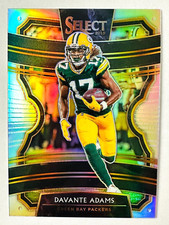 2019 Panini Select DaVante Adams SILVER Prizm Card #53 Concourse Packers Star!