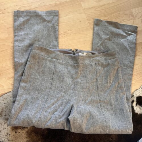 Alice + Olivia Gray Wool Blend Trouser Pants Size 4
