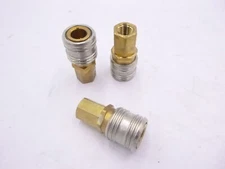 3 Pack Eaton Hansen 1000 Series Brass Industrial Quick Coupler Socket 1/2"