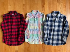 Gap Kids Boys Flannel Long Sleeve Shirt Size Large 10 Regular