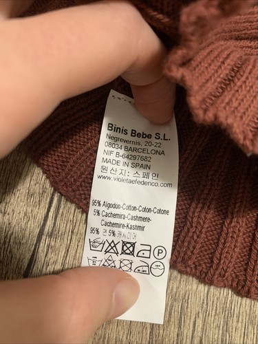Violeta e Federico NWT Boys Choco Bec Sweater - Picture 4 of 4
