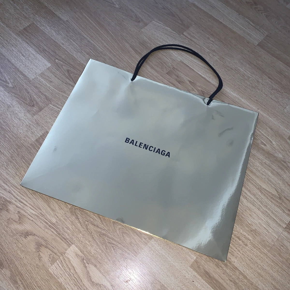 Genuine Balenciaga Gold Paper Bag New !!!