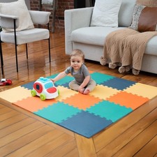 Baby Play Mat, Soft Foam Floor Tiles for Kids. Adjustable Interlocking Foam T...