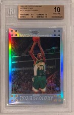 2007-08 Kevin Durant Topps Chrome Refractor RC- BGS 10 Pristine... #1253/1499