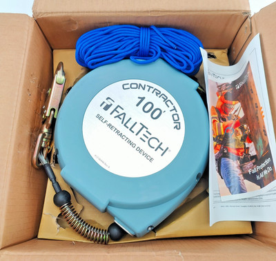 100FT FALLTECH 7276100 SRL  Self-Retracting Lanyard, Lifeline & Fall Limiter NEW