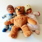 Lot De 3 Peluche Hochet Nounours Nicolas Pimprenelle (Bonne Nuit Les Petits)