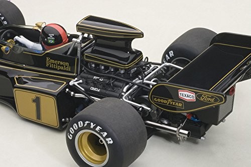 AUTOart 1/18 Lotus 72E 1973 1 Model Car w/Emerson Fittipaldi Figure Race Car - Picture 9 of 10