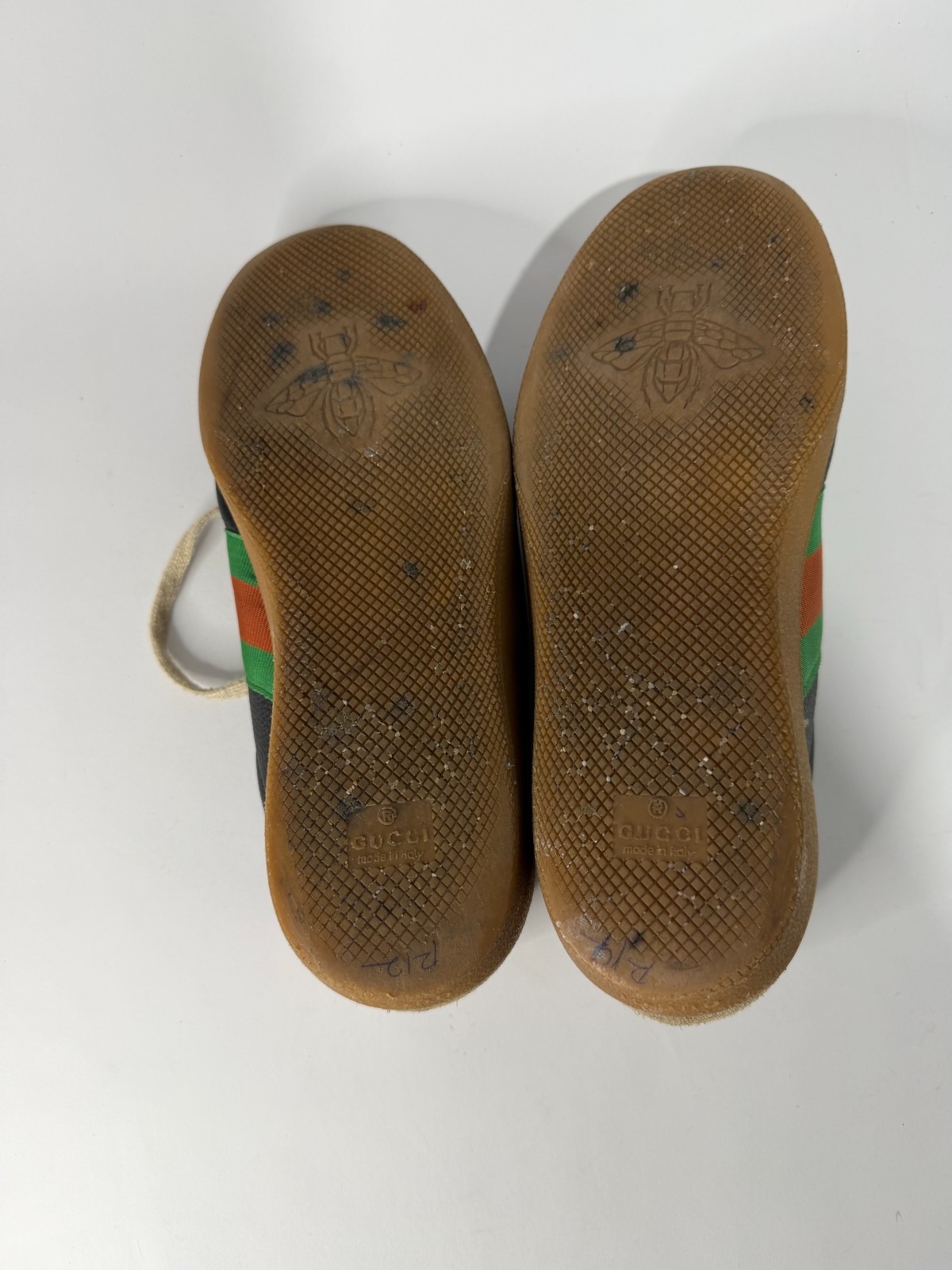 Gucci Multicolor Leather And Suede Ace Bee Web Low Top Sneakers Size 7 UK / 8 US thumbnail 12