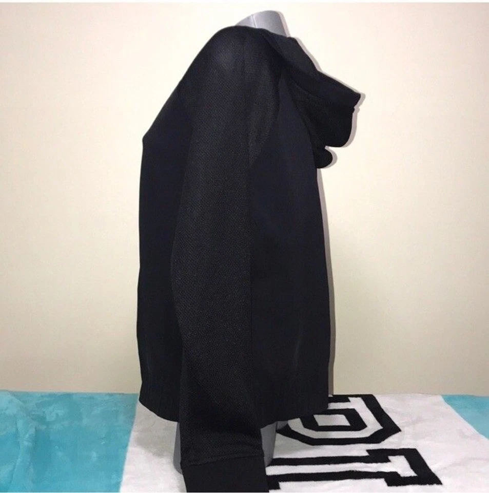 Jaqueta com capuz Victoria’s Secret Sport preta com zíper completo. Tamanho grande. Varejo US$ 110. Novo com etiquetas - Imagem 2 de 4