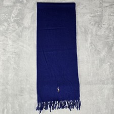 Polo Ralph Lauren Mens Lambswool Scarf Italy Purple Naked Pony