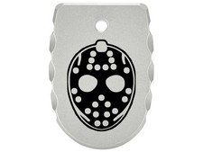 NDZ Sig P365 X Macro & Fuse Magazine Base Plate Aluminum Grooves Engraved Silver