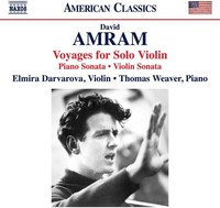 Audio Cd - David Amram - Voyages For Solo Violin, Piano Sonata - Naxos -D- Neu