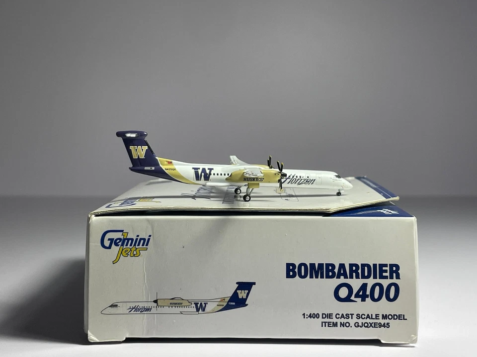 Gemini Jets 1:400 Horizon Air De Havilland DHC-8-400 N435QX Q400 GJQXE945 Foto 2 de 2