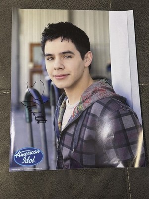 Autographed David Archuleta American Idol poster signed photo
