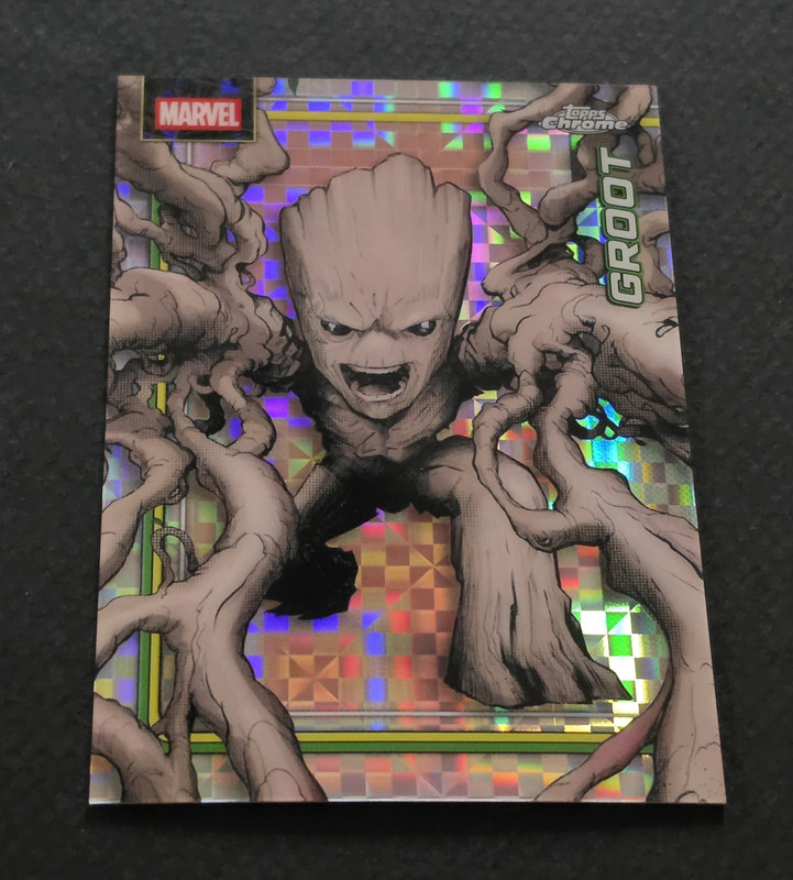 2026 Topps Marvel Topps Chrome X-Fractor Groot #046 Refractor
