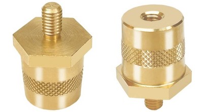 Brass Battery Terminal Connector Top Post Thread Extender Adapter Screw Nut