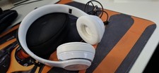 Beats Solo3 Wireless Headphones Bluetooth Gloss White Mint Condition Gym Running