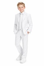 Gino Giovanni Boys First Communion and Wedding Suit Set in White