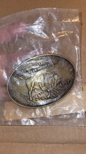 Running Strong for American Indian Youth Belt Buckle Buffalo Motif Vintage 1997