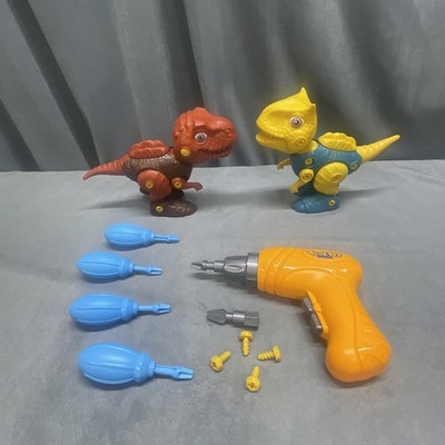 Take Apart Dinosaur Toy Parts  STEM Building Electric Drill Tool & Screwdrivers