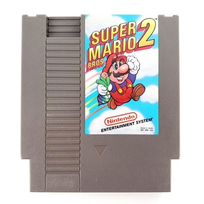 Super Mario Bros. 2 (Nintendo NES, 1988) Authentic Cartridge Only Tested & Works