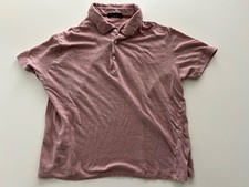  855 Loro Piana 100 Linen Pale Pink Polo Shirt Men Size M - Please Read