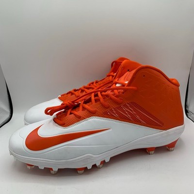 Nike Zoom Code Elite 3/4 TD Football Cleats Mens Size 16 Orange White