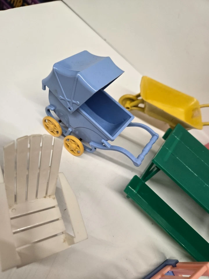 Muebles para casa de muñecas ideales vintage muebles para bebés y exteriores sillas Adirondack Foto 4 de 4