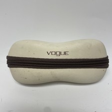 Vogue Cream and Brown Sunglasses/Glasses Zip Case