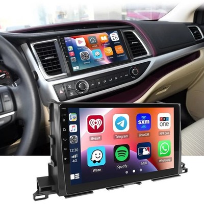 Android 14.0 For Toyota Highlander 2014-2019 Car Stereo Radio Applpe Carplay GPS