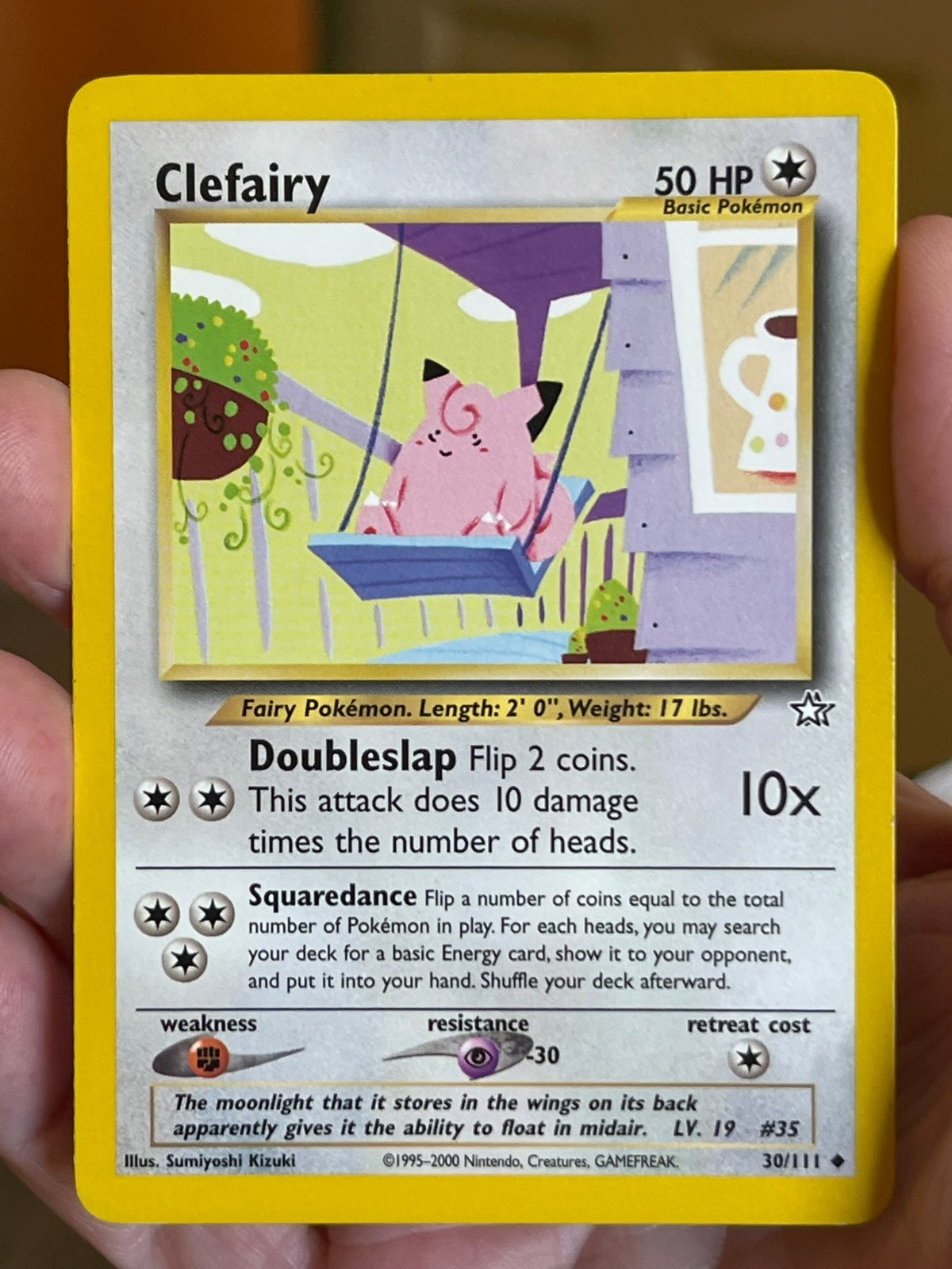 POKEMON CLEFAIRY 30/111 UNCOMMON NEO GENESIS NM CARD