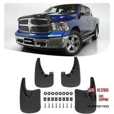 WildWell Mud Flaps for 2009-2018 Dodge Ram 1500/2500/3500 Without Fender Flares